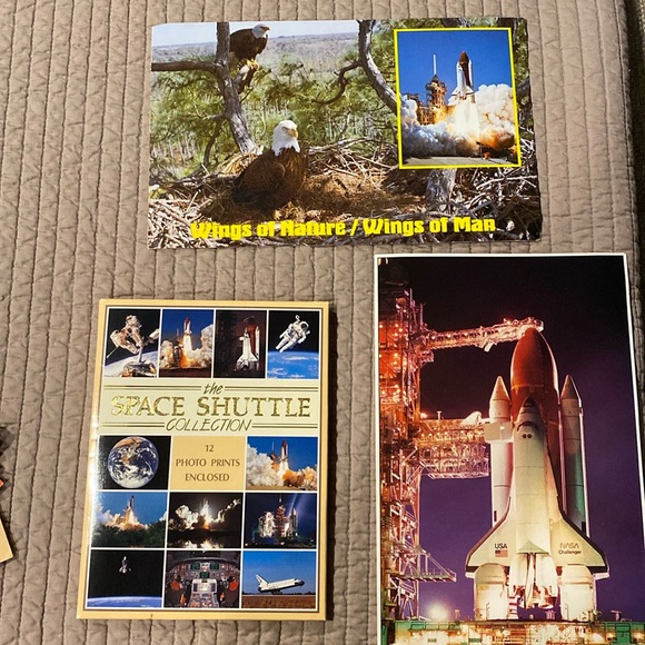 NASA space shuttle collector items jumbo post card photo print set 1990s vintage - Picture 1 of 3